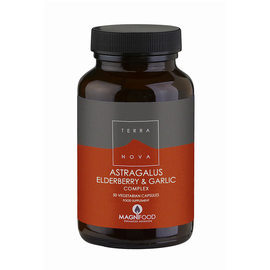 Astragalus, Elderberry & Garlic Vegetarian Capsules