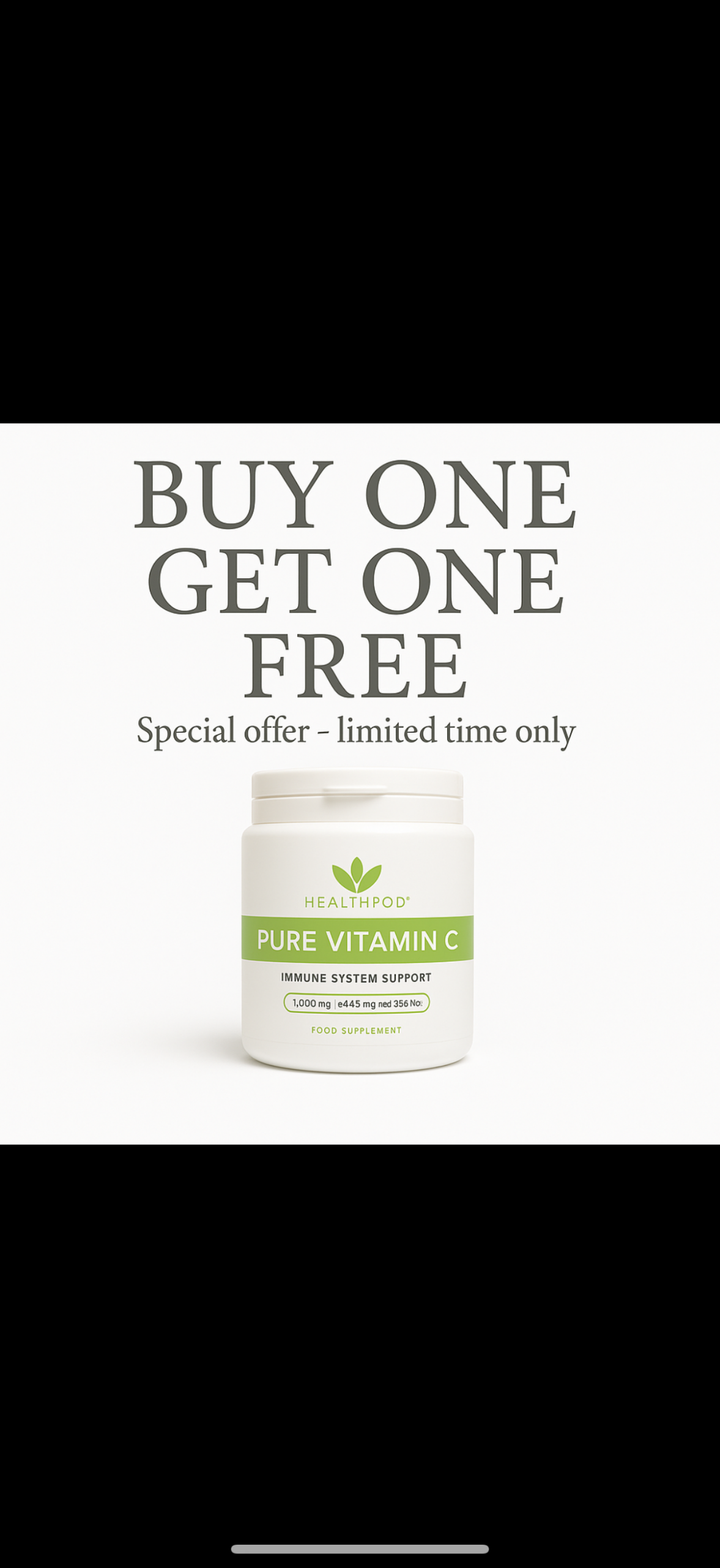Pure Vitamin C Powder - Buy One Get One Free