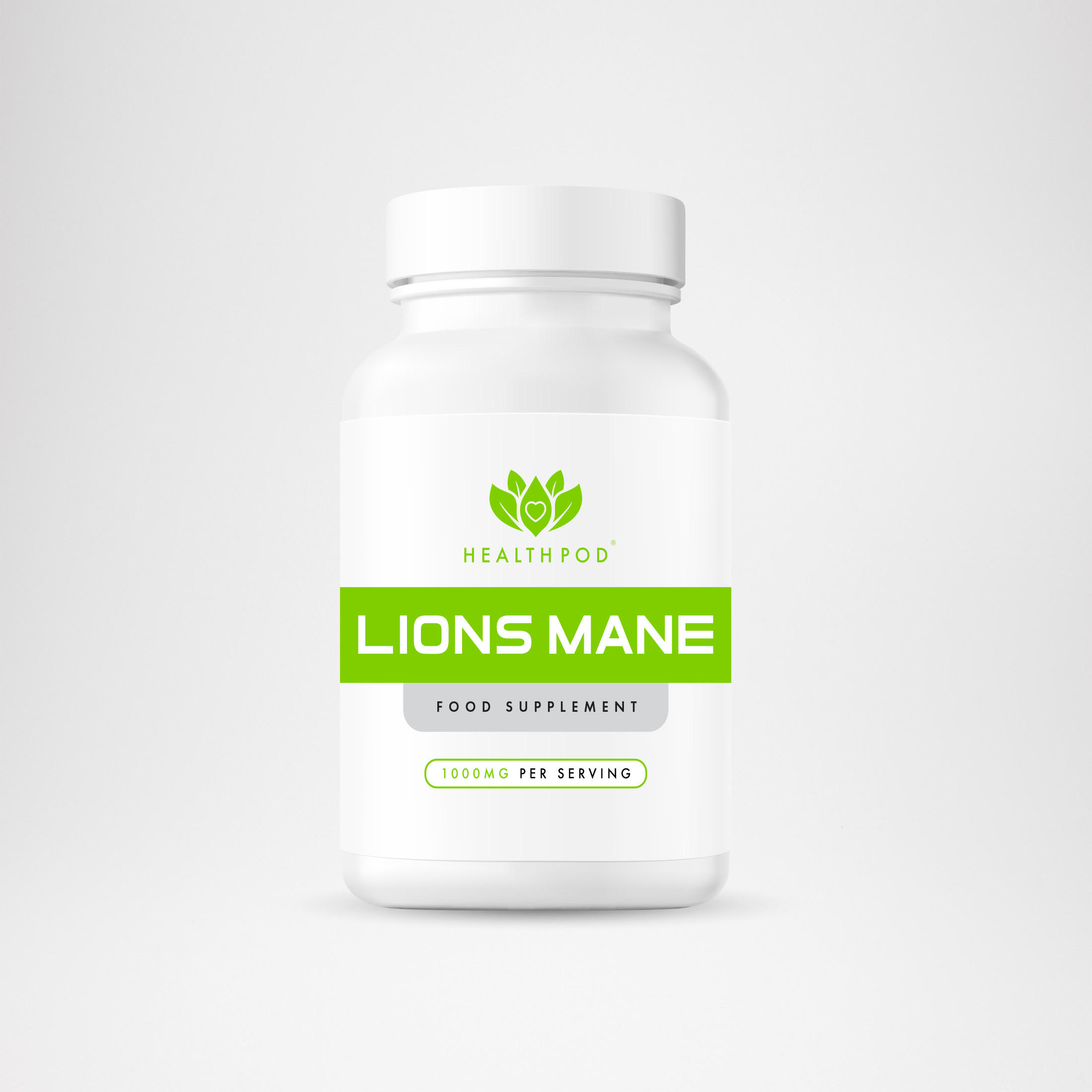HealthPod High Strength Lions Mane - 60 Capsules