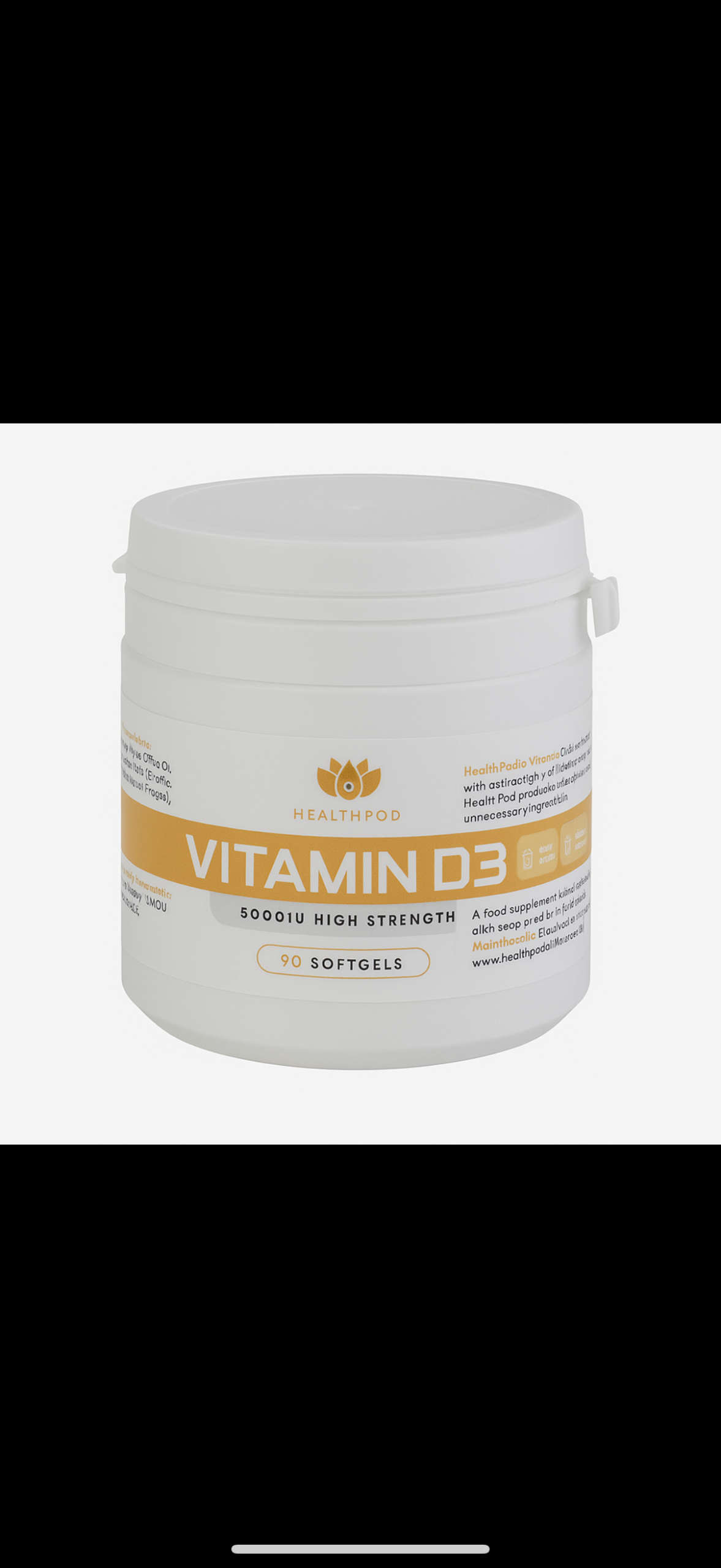 HealthPod High Strength Vitamin D3