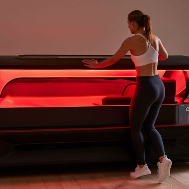 Red light therapy bed