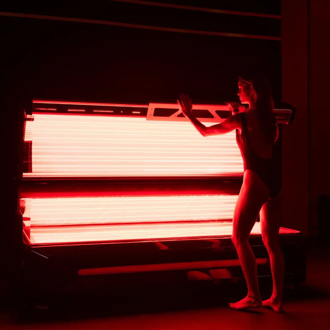 Red light therapy bed for recovery