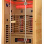 2 Person Indoor Infrared Sauna - HotBox 2 Canadian Hemlock - interior view