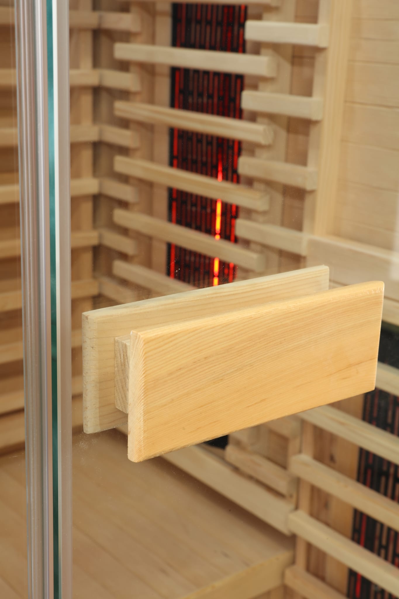 1 Person Indoor Infrared Sauna - HotBox 1 Canadian Hemlock - cabin roof and LED lighting 1 Person Indoor Infrared Sauna - HotBox 1 Canadian Hemlock - cabin roof and LED lighting