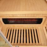 1 Person Indoor Infrared Sauna - HotBox 1 Canadian Hemlock - Canadian Hemlock timber detail