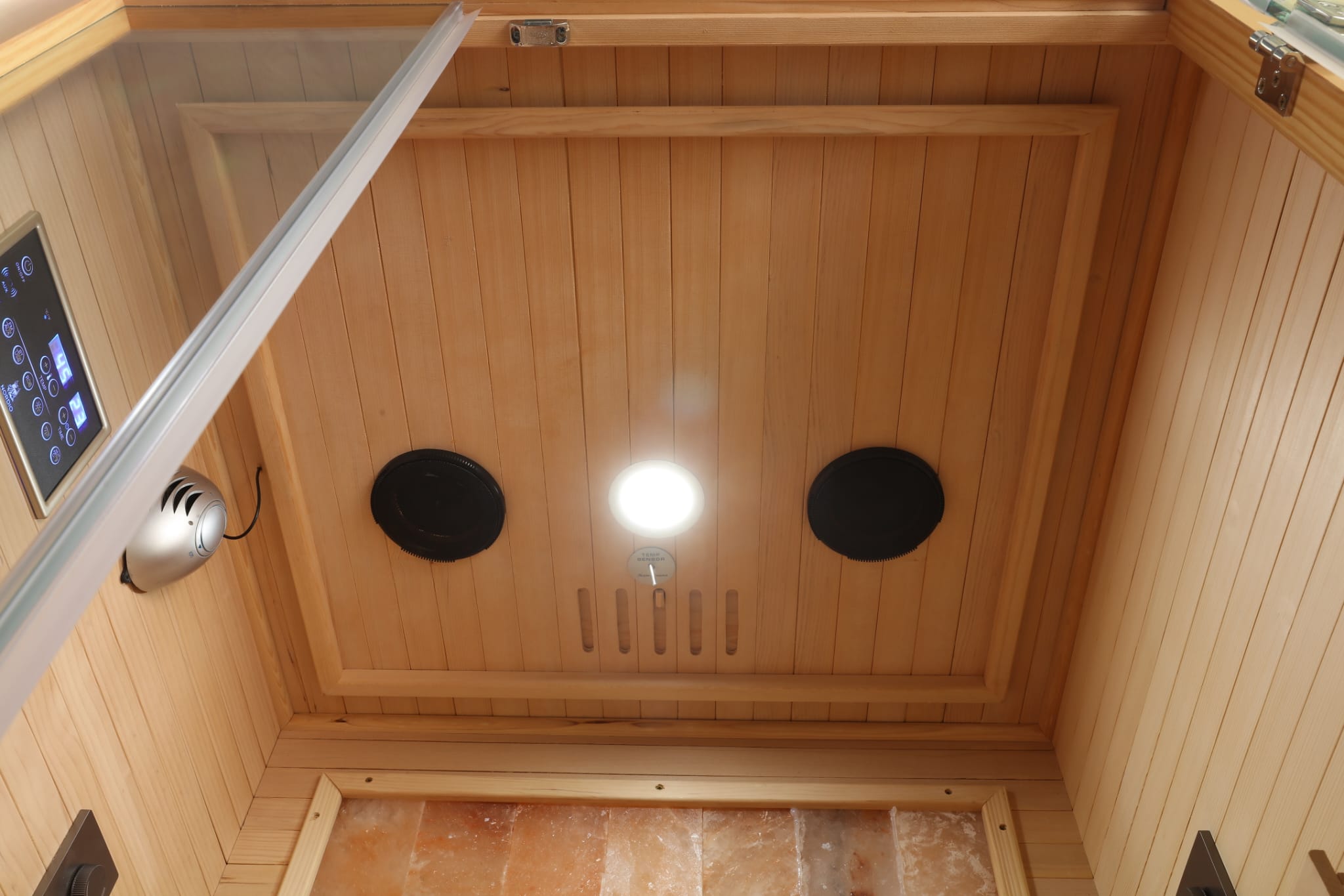 1 Person Indoor Infrared Sauna - HotBox 1 Canadian Hemlock - full cabin view 1 Person Indoor Infrared Sauna - HotBox 1 Canadian Hemlock - full cabin view