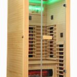 1 Person Indoor Infrared Sauna - HotBox 1 Canadian Hemlock - infrared heater panel