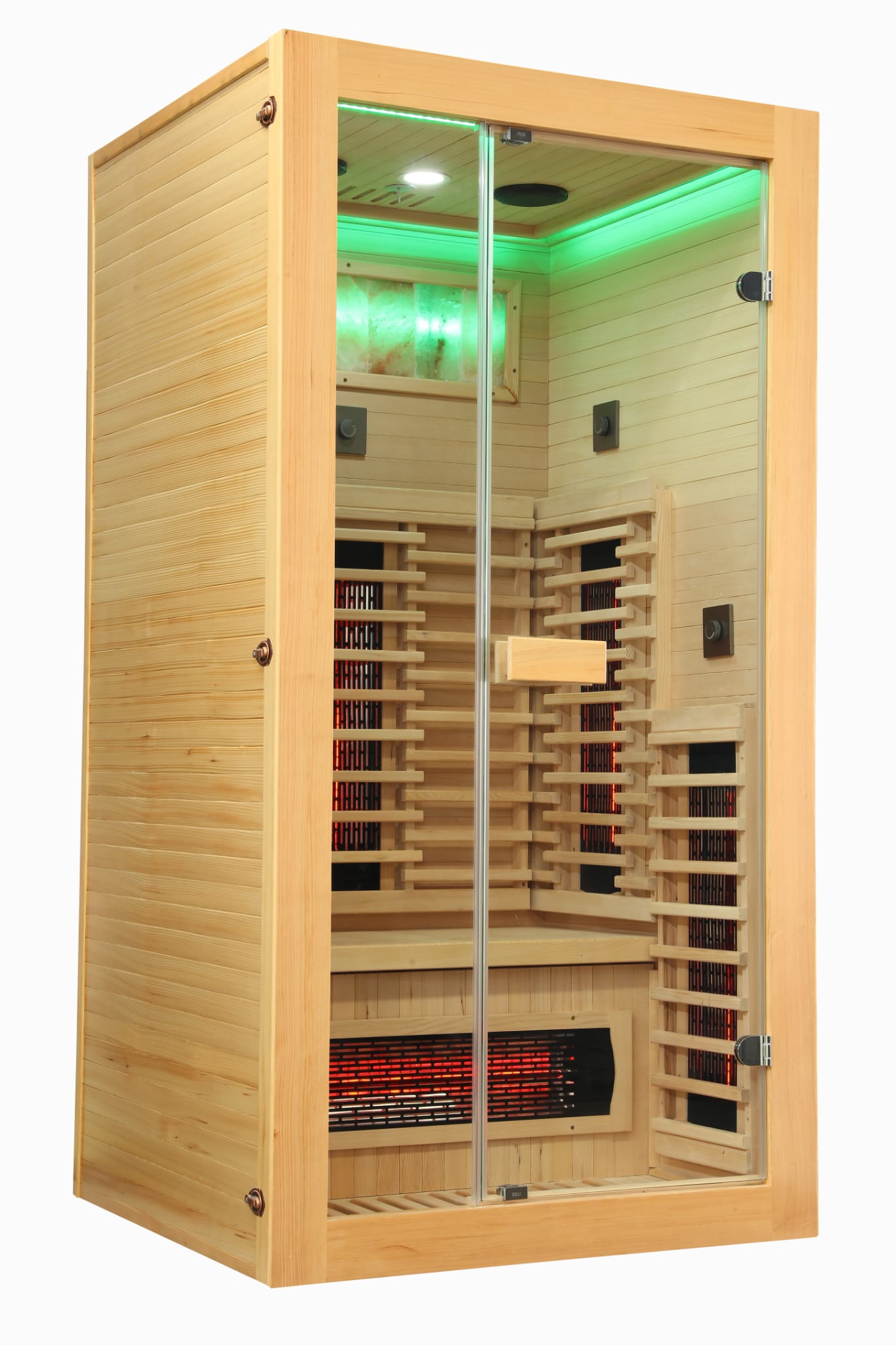 1 Person Indoor Infrared Sauna - HotBox 1 Canadian Hemlock - infrared heater panel 1 Person Indoor Infrared Sauna - HotBox 1 Canadian Hemlock - infrared heater panel