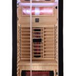 1 Person Black Indoor Infrared Sauna - HotBox 1 Black - interior view