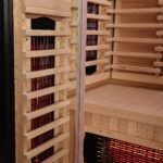 1 Person Black Indoor Infrared Sauna - HotBox 1 Black - LED lighting detail
