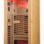 1 Person Indoor Infrared Sauna - HotBox 1 Canadian Hemlock - side profile