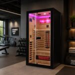 1 Person Black Indoor Infrared Sauna - HotBox 1 Black